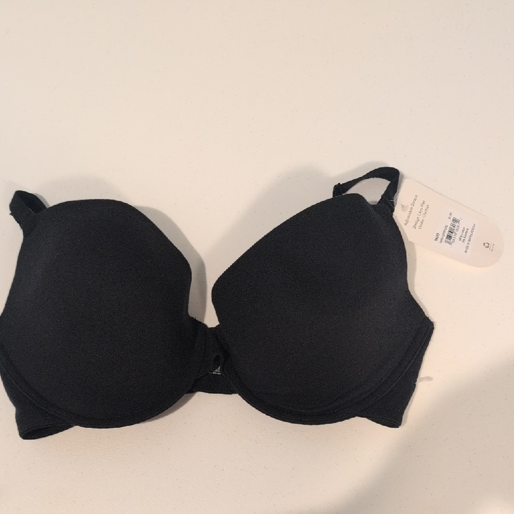 Warner's Elegant Black Bra